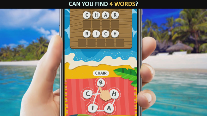Word Weekend - соедини буквы в слова на телефон